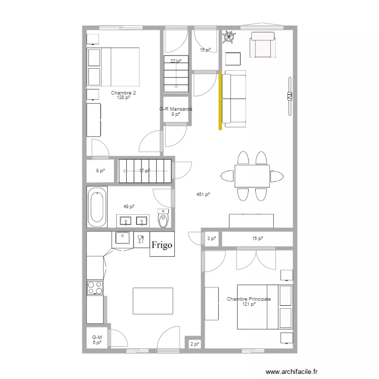 4164 1er étage optimisé Annie. Plan de 4164 1er étage optimisé Annie. Plan de