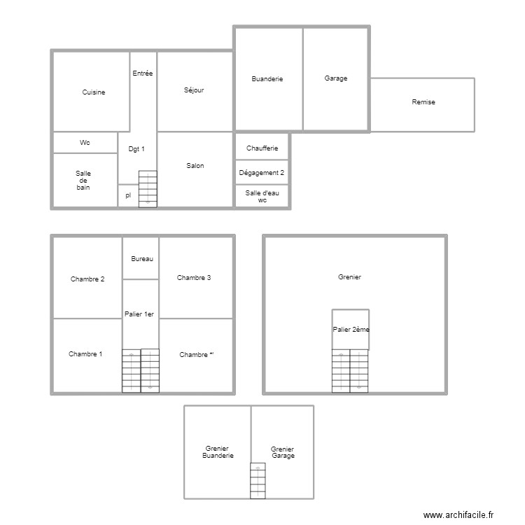 PLOUHINEC LEFLOCH. Plan de 18 pièces et 163 m2