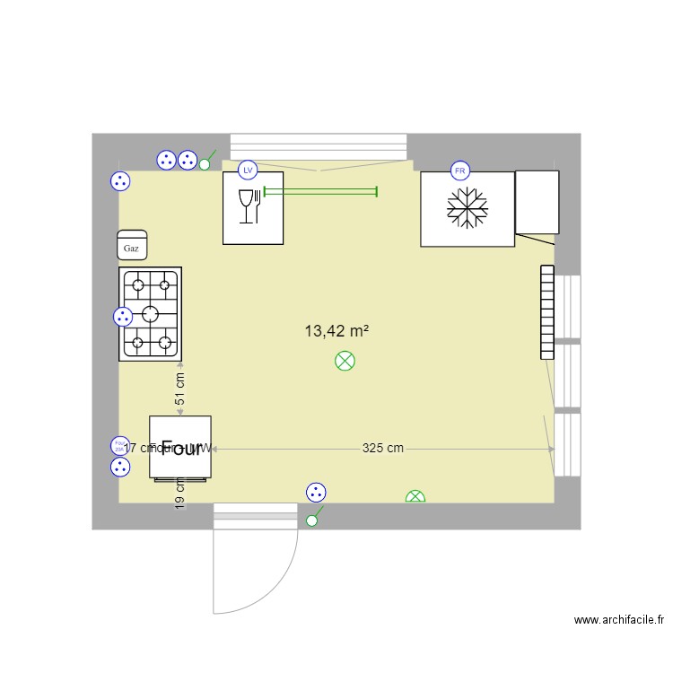 cuisine Elec. Plan de 0 pièce et 0 m2