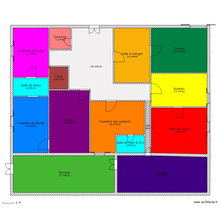 Pavillon-Senatus Cynthia 5C. Plan de 