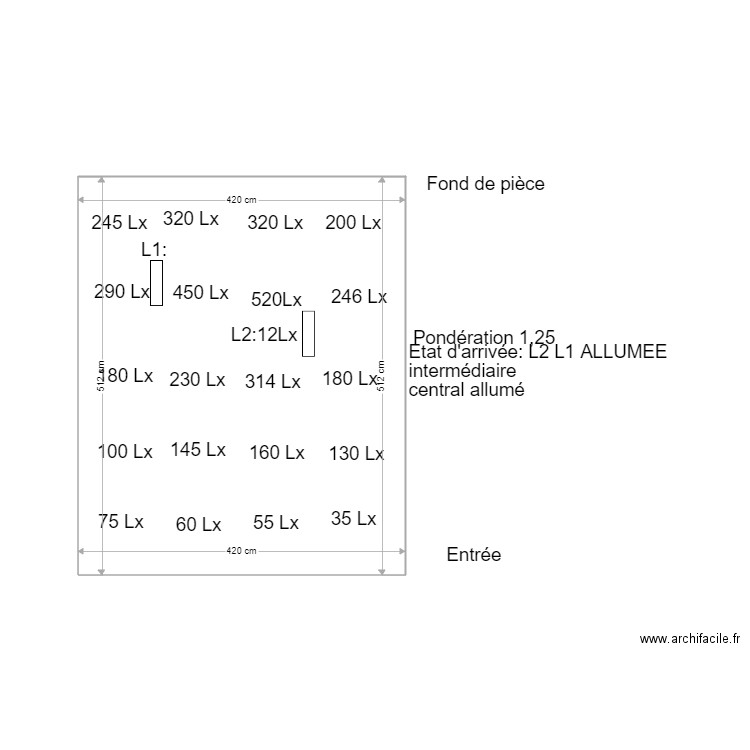 Lumière bureau PCC etat 4. Plan de 0 pièce et 0 m2