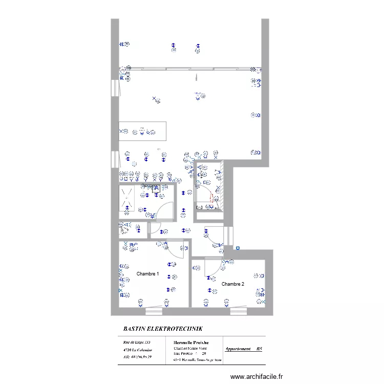 Appartement  Meuse View B5. Plan de 