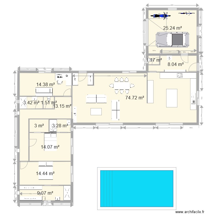 MAISON TARN 3. Plan de 0 pièce et 0 m2