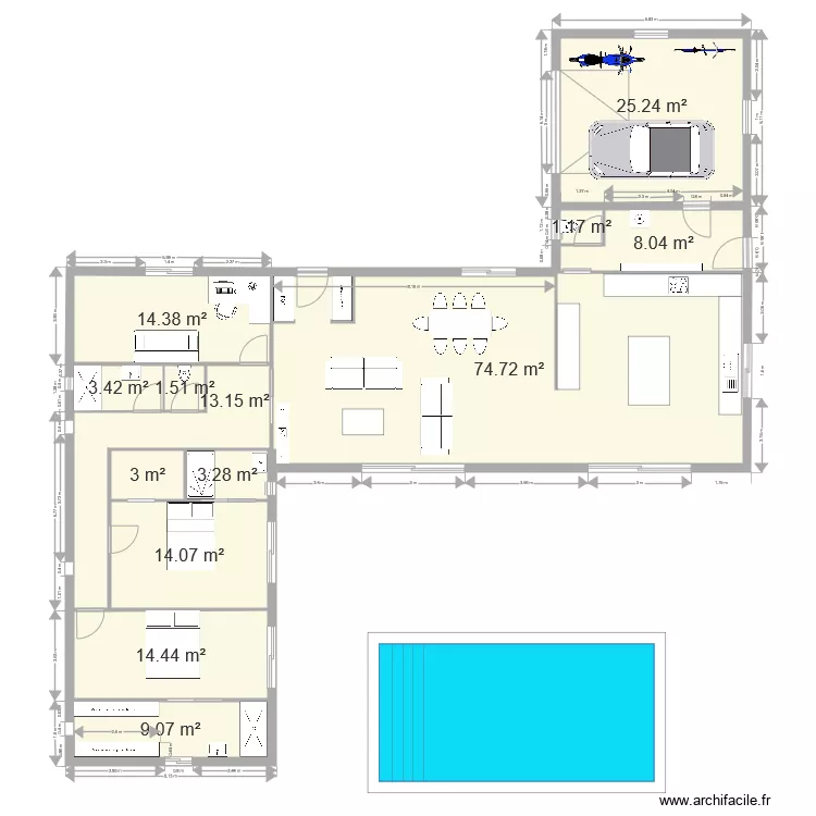 MAISON TARN 3. Plan de 