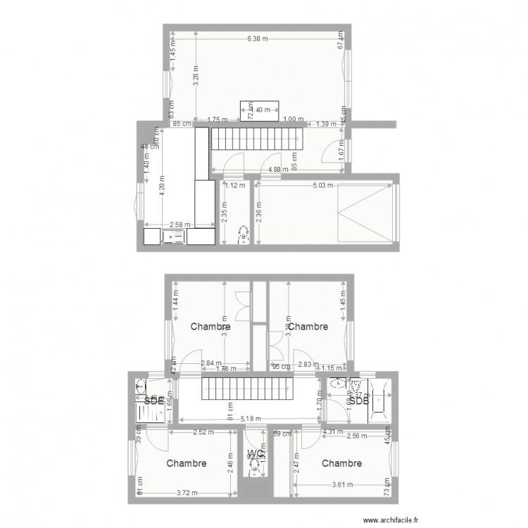 Maison rossi étage. Plan de 0 pièce et 0 m2