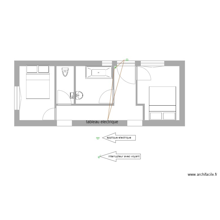 plan15N3rev1. Plan de 1 pièce et 30 m2