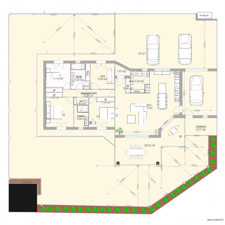 plan opt222. Plan de 0 pièce et 0 m2