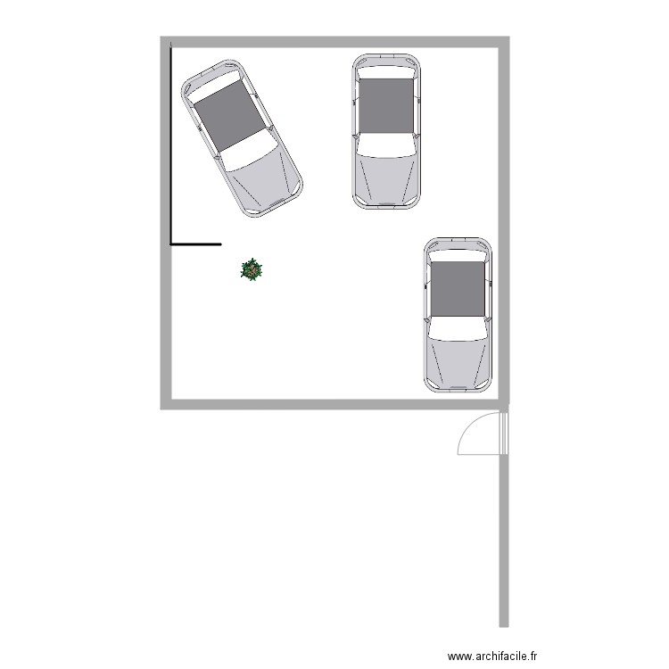 Parking maison. Plan de 0 pièce et 0 m2