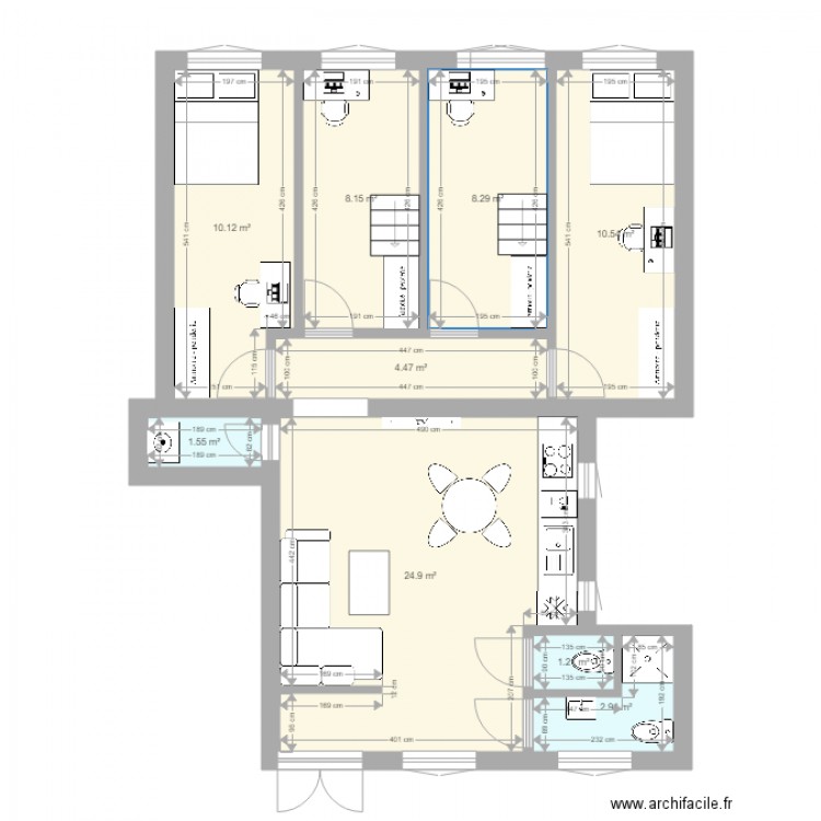 Thököly 17 Aménagement. Plan de 0 pièce et 0 m2