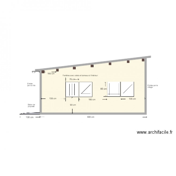 Garage 2 Coté Ouest. Plan de 0 pièce et 0 m2