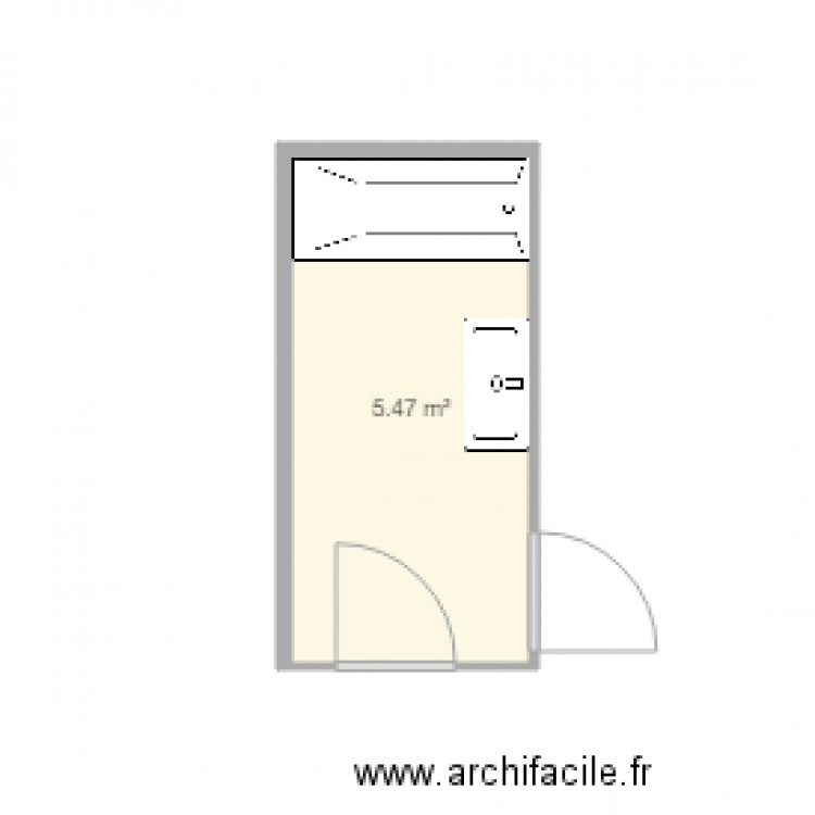 PLAN SDB AVANT CIACHERA . Plan de 0 pièce et 0 m2