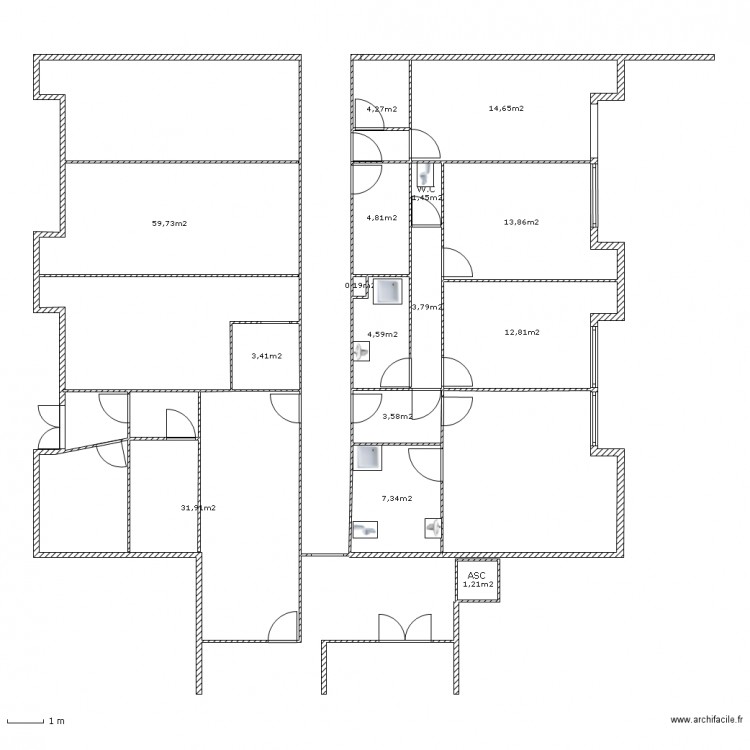 rdc bas. Plan de 0 pièce et 0 m2