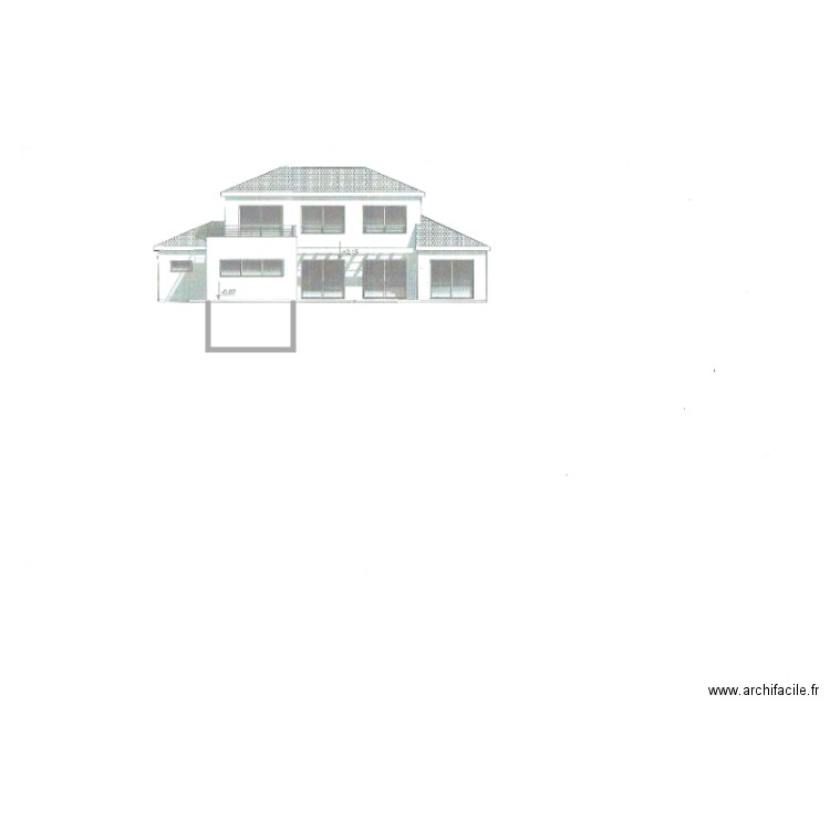decima plan de coupe terain2. Plan de 0 pièce et 0 m2