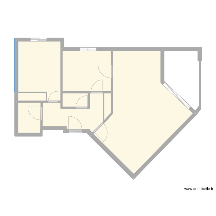 Lisa Tse. Plan de 9 pièces et 59 m2