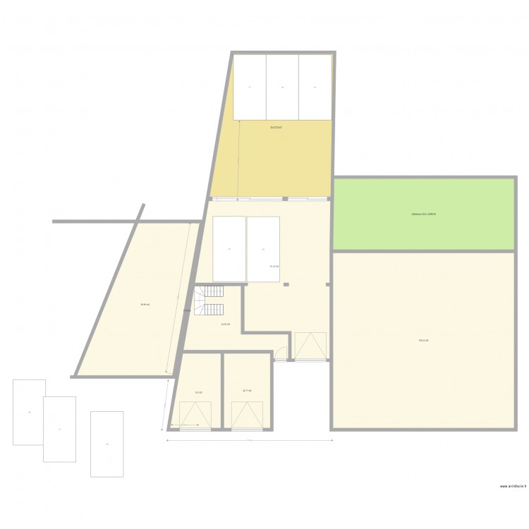 CHAVENAY Projet surélévation BOX Br 1. Plan de 0 pièce et 0 m2