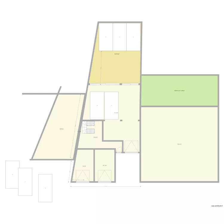 CHAVENAY Projet sur&eacute;l&eacute;vation BOX Br 1. Plan de 