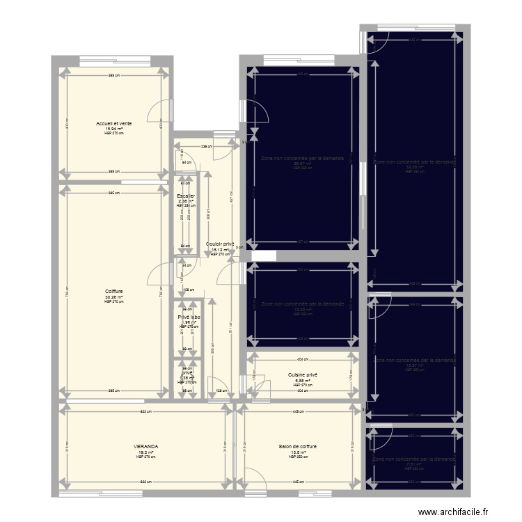   plan coté avant transformation. Plan de 0 pièce et 0 m2