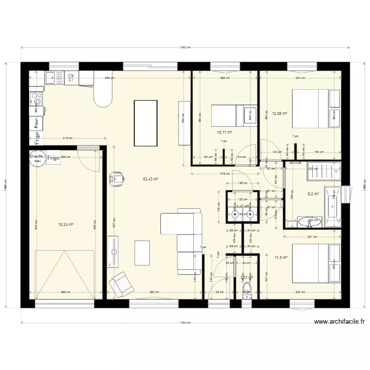plan maison definitif. Plan de 