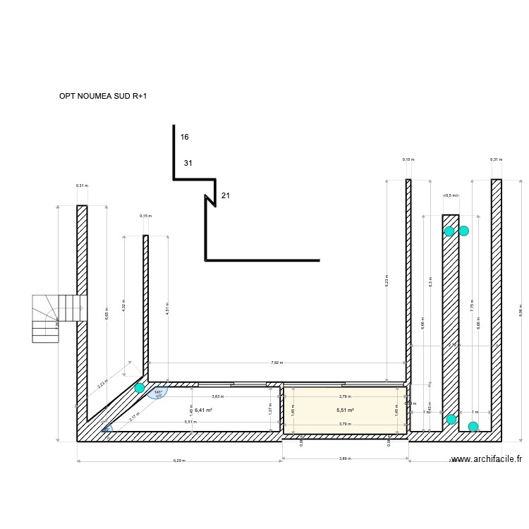 OPT NOUMEA SUD  R+1. Plan de 0 pièce et 0 m2
