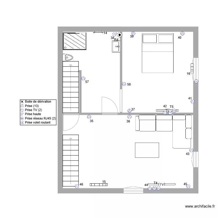 channel log 1Etage1 pc. Plan de 