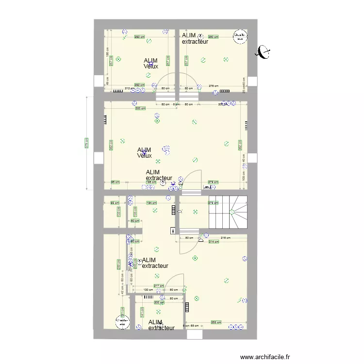 carlos 2eme etage elec. Plan de 