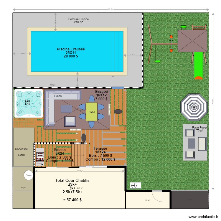 la cour35. Plan de 0 pièce et 0 m2