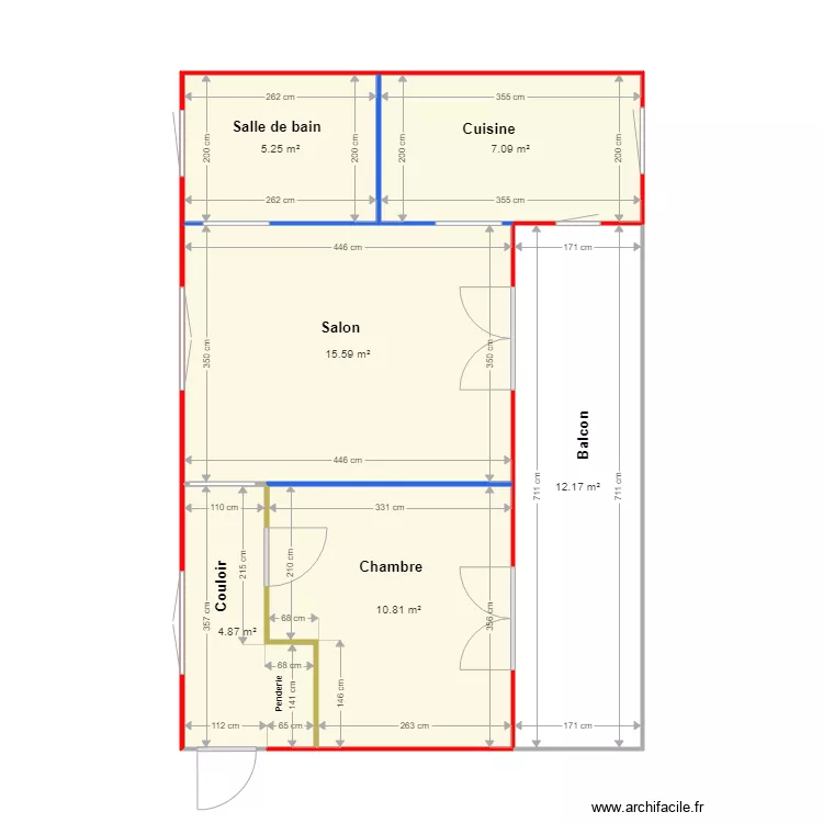 Projet Boulangier v4. Plan de 