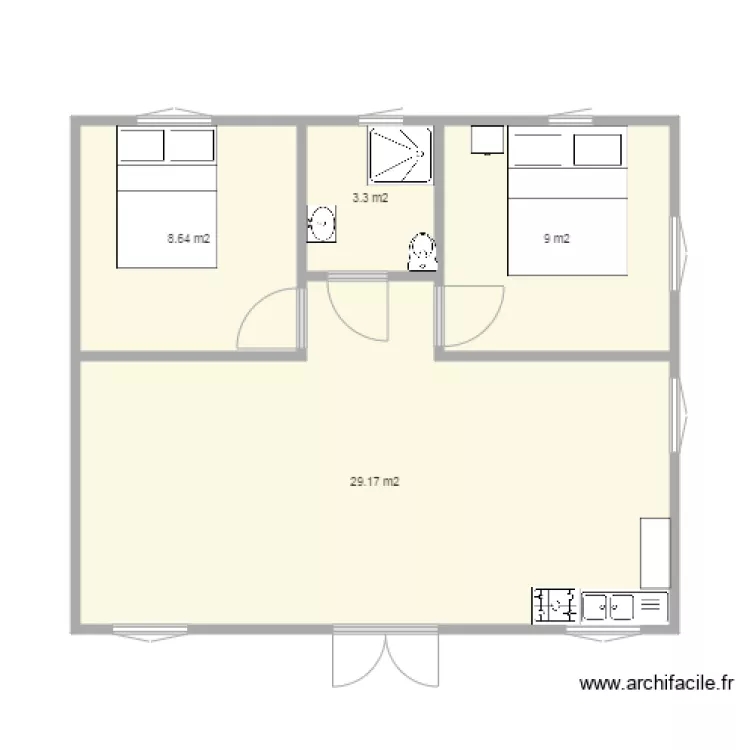 maison t3. Plan de maison t3. Plan de