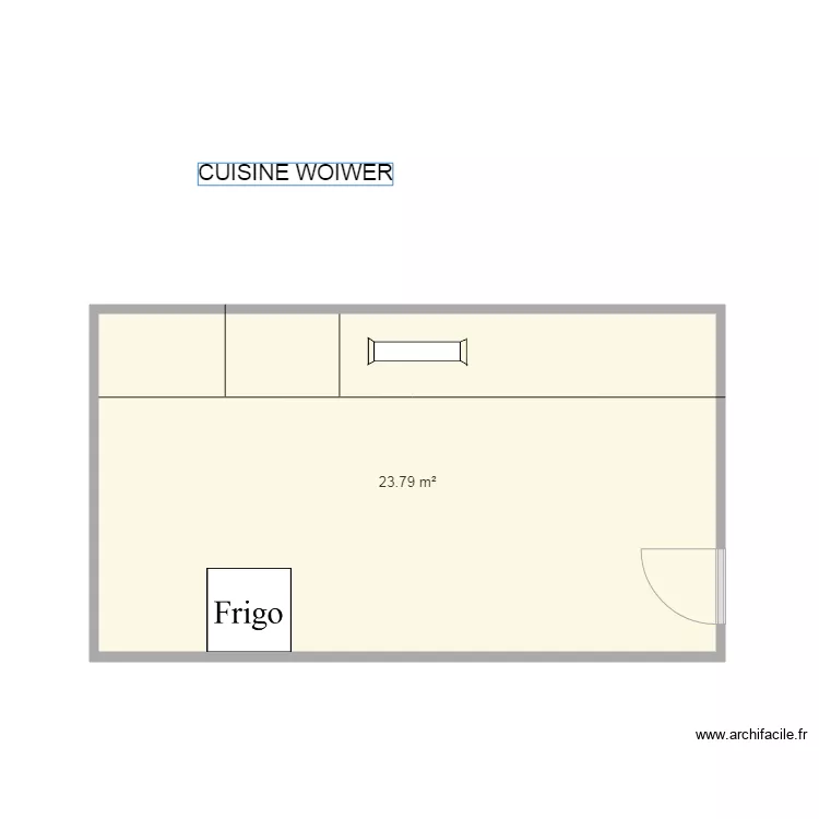 CUISINE WOIWER. Plan de CUISINE WOIWER. Plan de