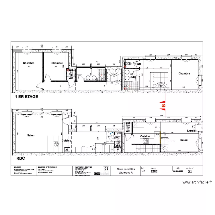 BAT A SAINT MAURICE . Plan de 