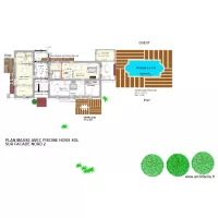 plan masse avec PISCINE HORS SOL FACADE NORD 2
