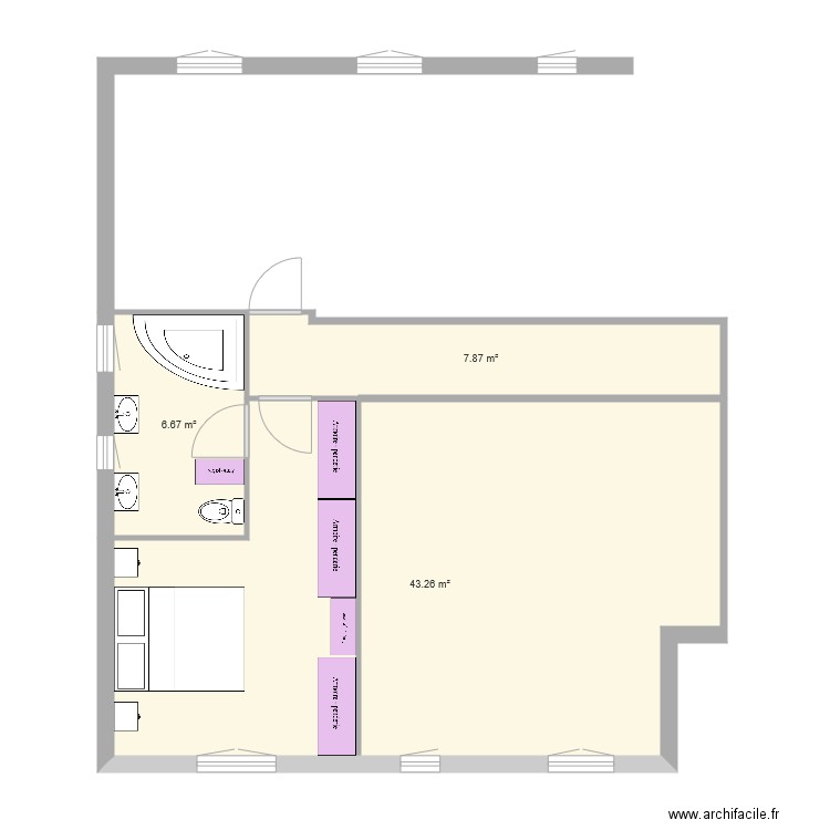 suite parentale 12 01 à 15h45 version 2. Plan de 0 pièce et 0 m2