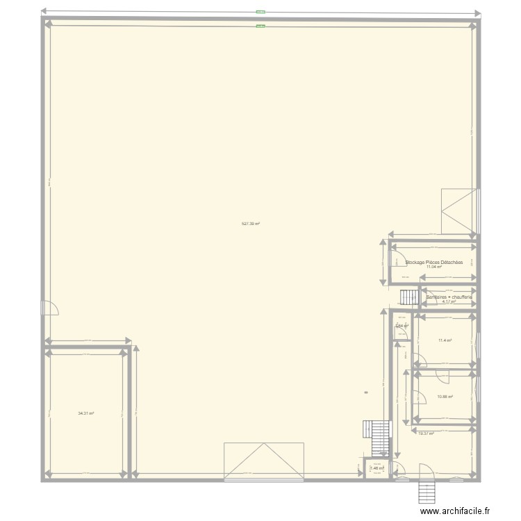Local Givry version1 corrigée A3 100 eme. Plan de 0 pièce et 0 m2