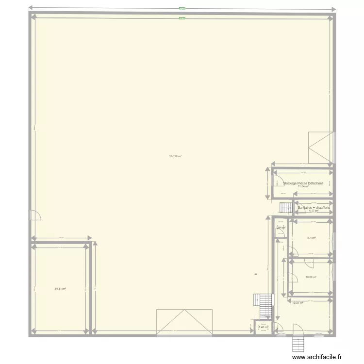 Local Givry version1 corrig&eacute;e A3 100 eme. Plan de 