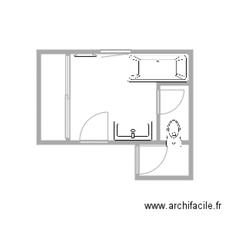 SALLE DE BAIN. Plan de 0 pièce et 0 m2