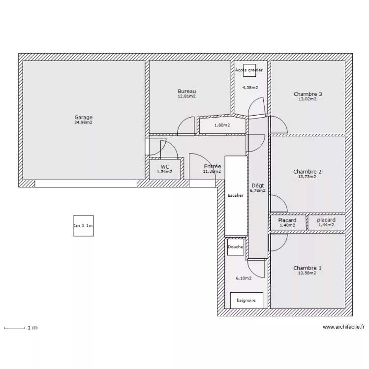 Etage. Plan de 