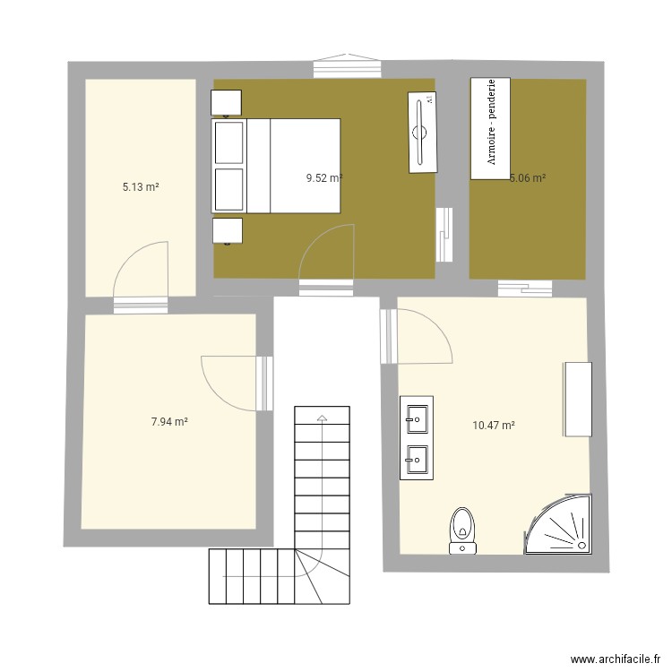 Maison. Plan de 0 pièce et 0 m2