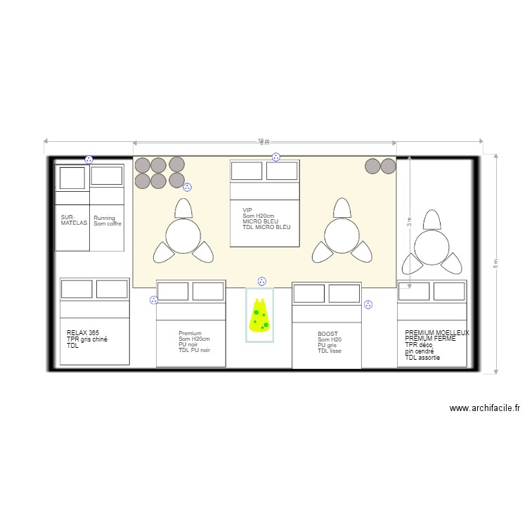 Foire expo la Roche sur foron  plan avec structure 3x6m. Plan de 0 pièce et 0 m2