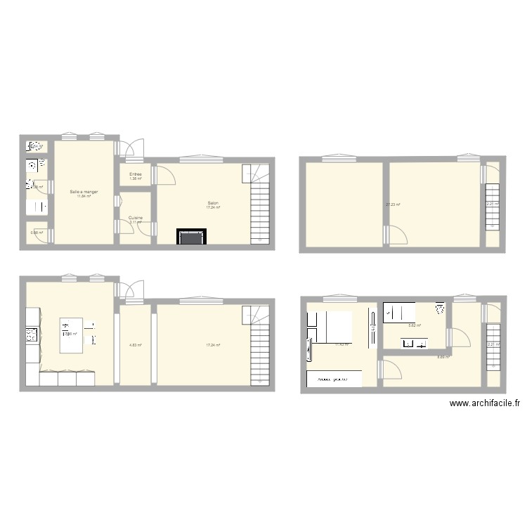 Maison 2. Plan de 0 pièce et 0 m2