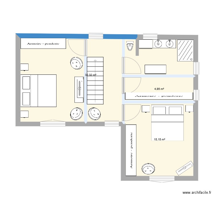 Etage Cerisier . Plan de 0 pièce et 0 m2