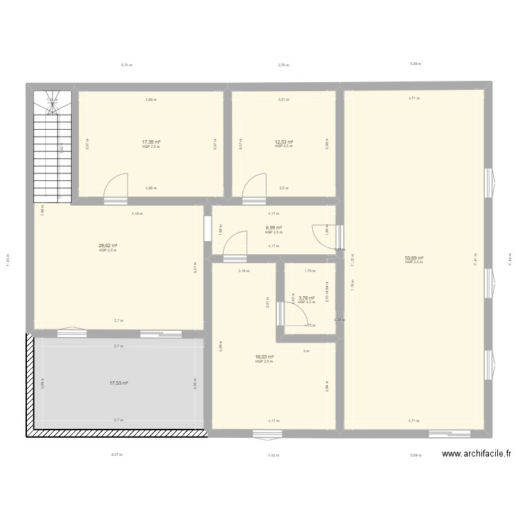 maison yerres rdc. Plan de 8 pièces et 159 m2