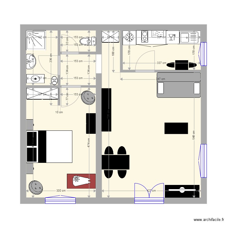 GABRIELLO Logement T2. Plan de 0 pièce et 0 m2
