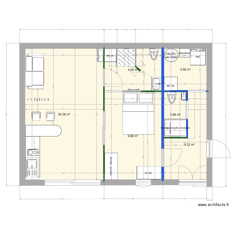 rdc wc sdb 31 janvier esp fenetre. Plan de 0 pièce et 0 m2