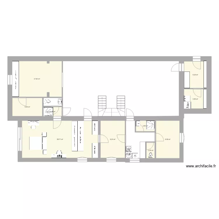 projet kermainguy cuisine. Plan de 
