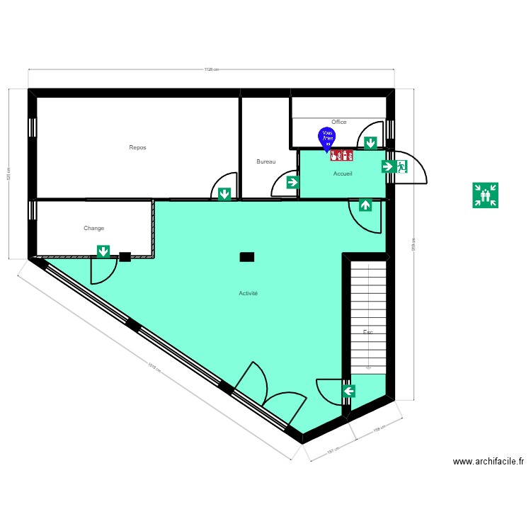 B94CM2CRF evac. Plan de 0 pièce et 0 m2