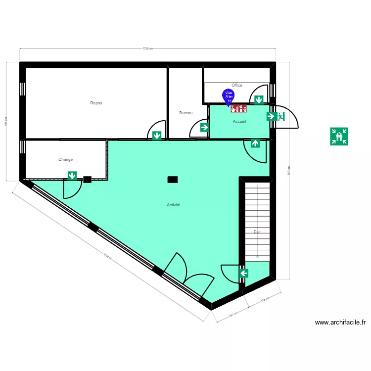 B94CM2CRF evac. Plan de 