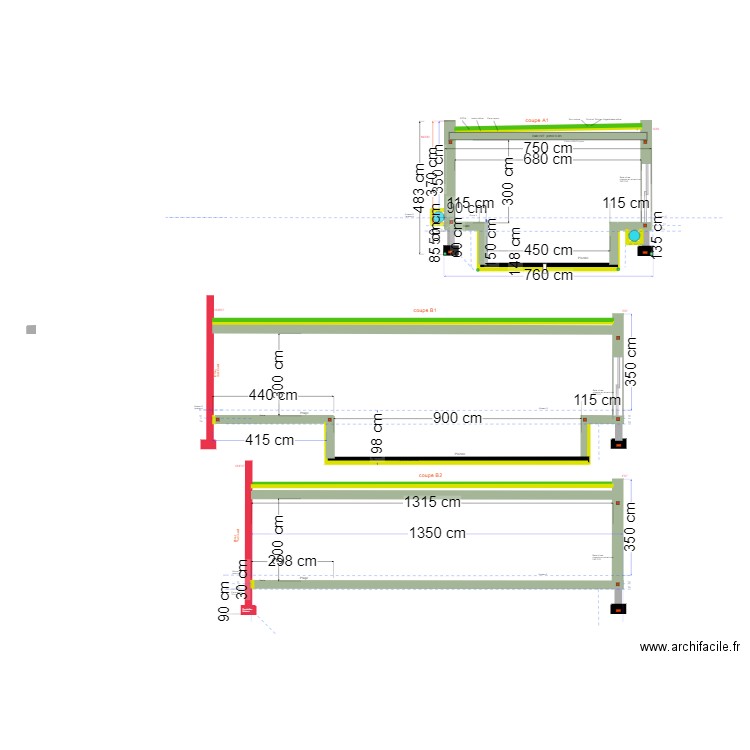 piscine coupe béton euromac2 v7. Plan de 0 pièce et 0 m2