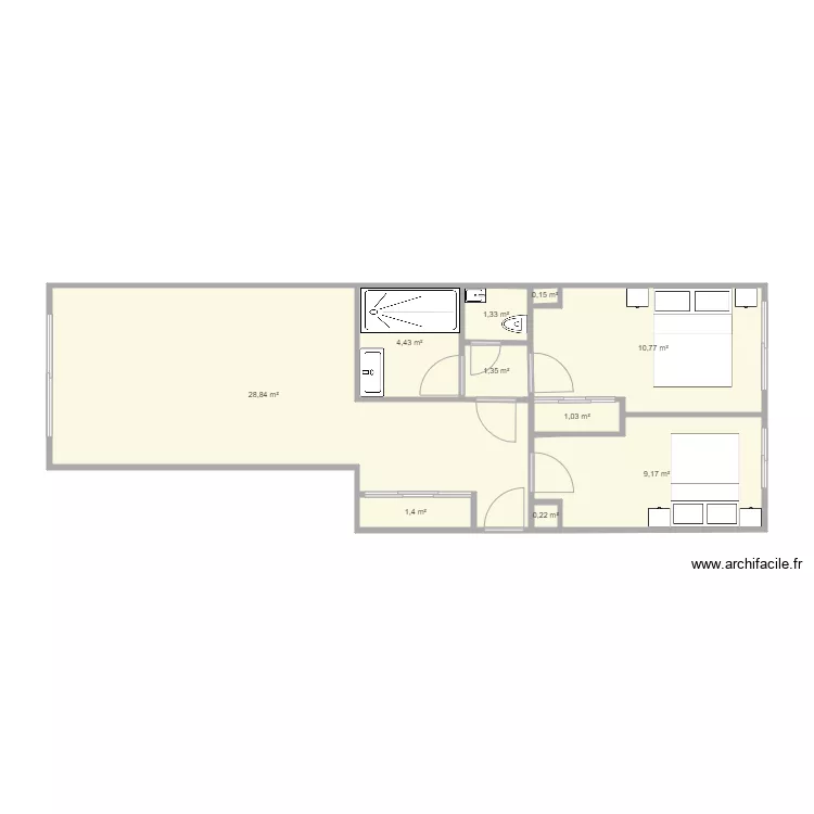 11 BIS MACCARANI. Plan de 