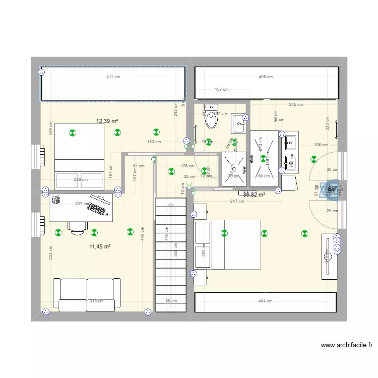 Etage maison 3. Plan de 0 pièce et 0 m2