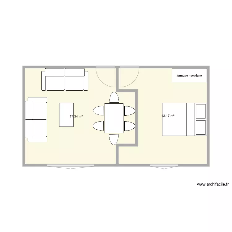 Villebois Mareuil. Plan de 